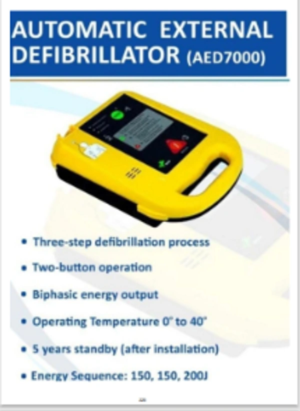Technocare Automatic External Defibrillator Model AED-7000